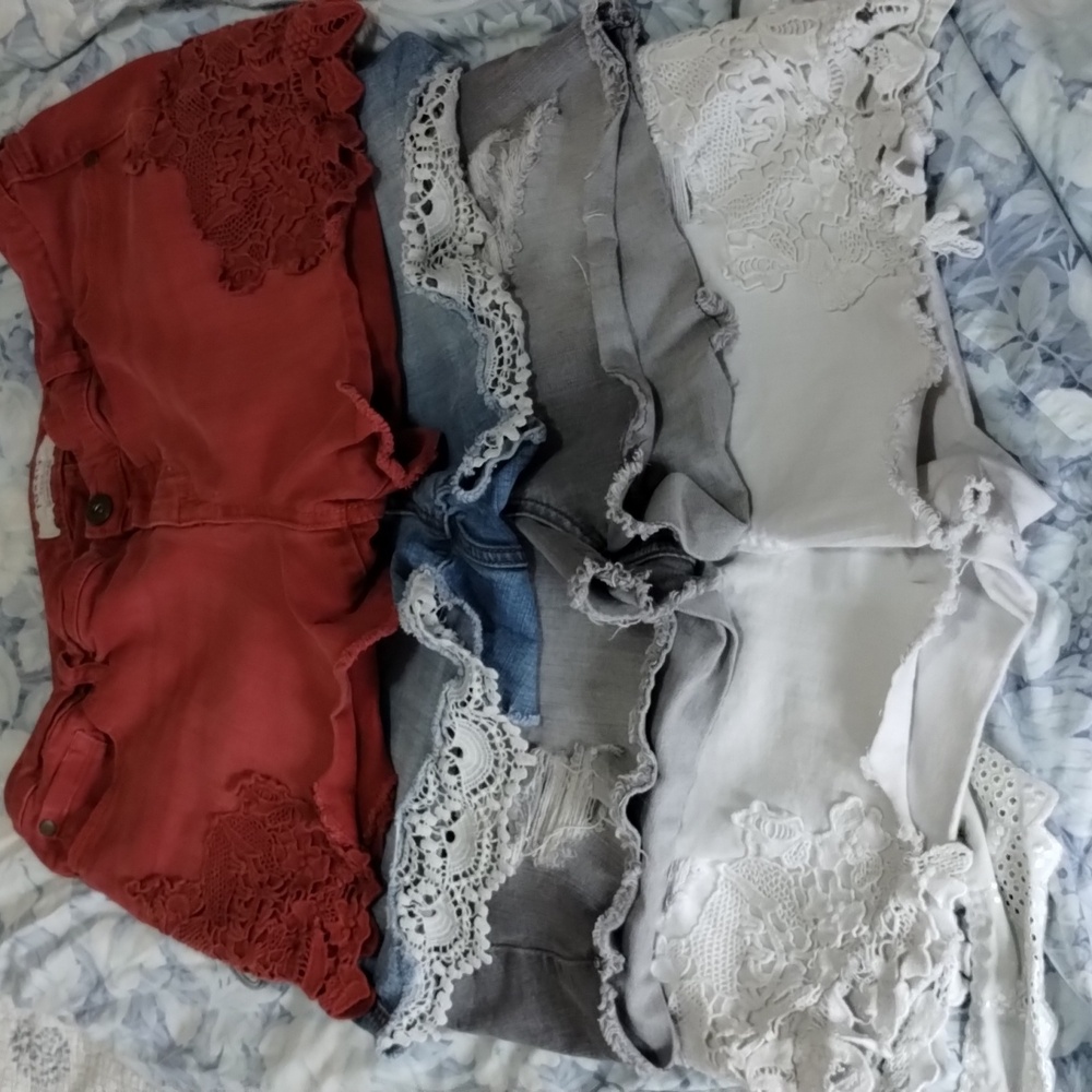 4 Pack of Torrid Size 16 Denim Shorts